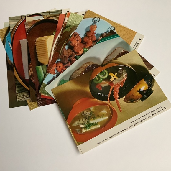 Vintage 1968 Japanese Recipe Card Set By Sadako Kohno - Picture 4 of 8